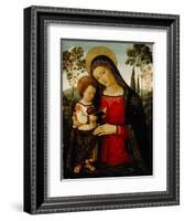 Madonna and Child, c.1490-1495-Bernardino di Betto Pinturicchio-Framed Giclee Print