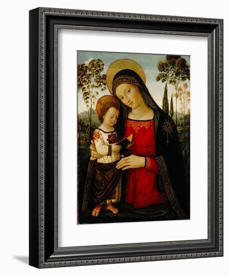 Madonna and Child, c.1490-1495-Bernardino di Betto Pinturicchio-Framed Giclee Print