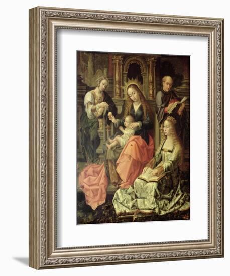 Madonna and Child, C.1535-Bernard van Orley-Framed Giclee Print