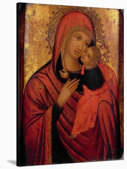 Madonna and Child, C.1650 (Panel)-Veneto-Byzantine-Stretched Canvas