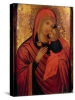 Madonna and Child, C.1650 (Panel)-Veneto-Byzantine-Stretched Canvas