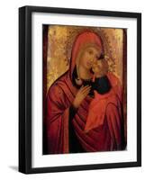 Madonna and Child, C.1650 (Panel)-Veneto-Byzantine-Framed Giclee Print