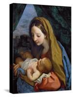 Madonna and Child, C.1660 (Oil on Canvas)-Carlo Maratta or Maratti-Stretched Canvas