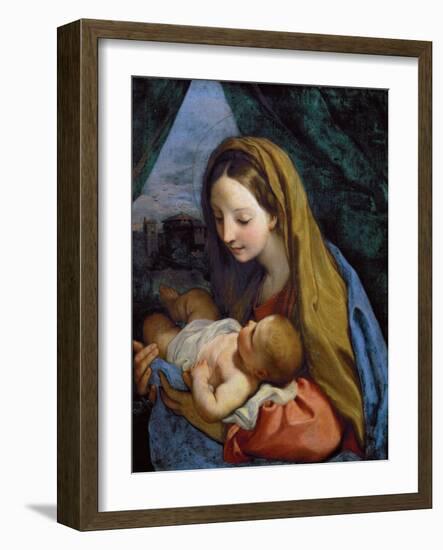 Madonna and Child, C.1660 (Oil on Canvas)-Carlo Maratta or Maratti-Framed Giclee Print