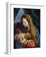 Madonna and Child, C.1660 (Oil on Canvas)-Carlo Maratta or Maratti-Framed Giclee Print