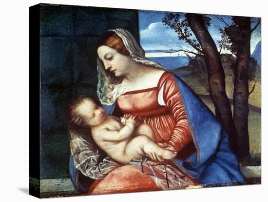 Madonna and Child, C1510-Titian (Tiziano Vecelli)-Stretched Canvas