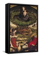 Madonna and Child, Central Panel from the Triptych of Moses and the Burning Bush, circa 1476-Nicolas Froment-Framed Stretched Canvas