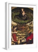 Madonna and Child, Central Panel from the Triptych of Moses and the Burning Bush, circa 1476-Nicolas Froment-Framed Giclee Print