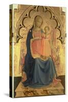 Madonna and Child, Central Panel of a Triptych-Fra Angelico-Stretched Canvas
