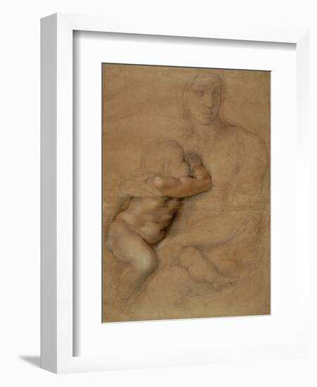 Madonna and Child, circa 1525-Michelangelo Buonarroti-Framed Giclee Print