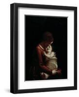 Madonna and Child, circa 1570-Luca Cambiaso-Framed Giclee Print