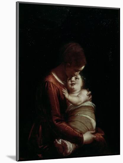 Madonna and Child, circa 1570-Luca Cambiaso-Mounted Giclee Print