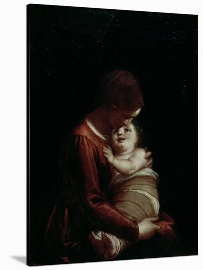 Madonna and Child, circa 1570-Luca Cambiaso-Stretched Canvas