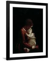 Madonna and Child, circa 1570-Luca Cambiaso-Framed Giclee Print