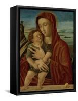 Madonna and Child, Circle of Giovanni Bellini-Giovanni Bellini-Framed Stretched Canvas
