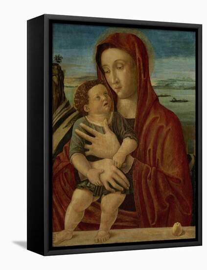 Madonna and Child, Circle of Giovanni Bellini-Giovanni Bellini-Framed Stretched Canvas