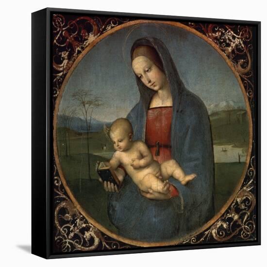 Madonna and Child (Conestabile Madonna)-Raphael-Framed Stretched Canvas