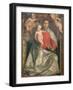 Madonna and Child Crowned by Two Angels, C.1530-Girolamo Romanino-Framed Giclee Print