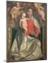 Madonna and Child Crowned by Two Angels, C.1530-Girolamo Romanino-Mounted Giclee Print