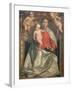 Madonna and Child Crowned by Two Angels, C.1530-Girolamo Romanino-Framed Giclee Print