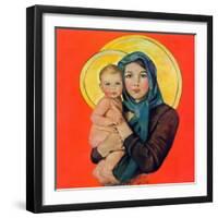 "Madonna and Child,"December 17, 1932-Ellen Pyle-Framed Giclee Print