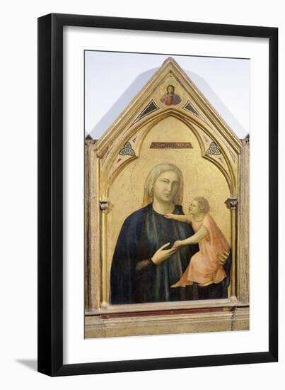 Madonna and Child, Detail from Badia Polyptych, Circa 1300-Giotto di Bondone-Framed Giclee Print