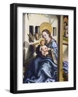 Madonna and Child, Detail from the Adoration of the Magi, 1444-Konrad Witz-Framed Giclee Print