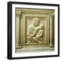 Madonna and Child, Detail from the Altar, Old Sacristy-null-Framed Giclee Print