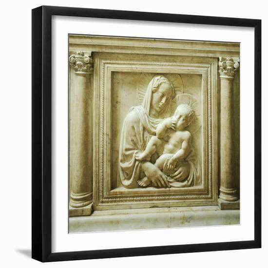 Madonna and Child, Detail from the Altar, Old Sacristy-null-Framed Giclee Print