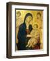 Madonna and Child, Detail from the Maesta' of Duccio Altarpiece in the Cathedral of Siena-Duccio Di buoninsegna-Framed Giclee Print