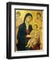 Madonna and Child, Detail from the Maesta' of Duccio Altarpiece in the Cathedral of Siena-Duccio Di buoninsegna-Framed Giclee Print