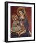 Madonna and Child, Detail of Fresco, Basilica of Santa Caterina D'Alessandria, Galatina, Italy-null-Framed Giclee Print