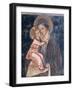 Madonna and Child, Detail of Fresco Depicting Stories of Virgin, 1416-1443-null-Framed Giclee Print