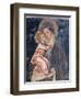 Madonna and Child, Detail of Fresco Depicting Stories of Virgin, 1416-1443-null-Framed Giclee Print