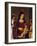 Madonna and Child, Detail of Polyptych of Saint Gemiliano-null-Framed Giclee Print
