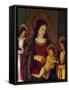 Madonna and Child, Detail of Polyptych of Saint Gemiliano-null-Framed Stretched Canvas