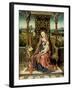 Madonna and Child Enthroned, c.1510-Albrecht Bouts-Framed Giclee Print