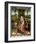 Madonna and Child Enthroned, c.1510-Albrecht Bouts-Framed Giclee Print
