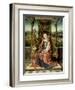 Madonna and Child Enthroned, c.1510-Albrecht Bouts-Framed Giclee Print
