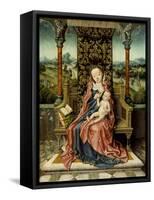 Madonna and Child Enthroned, c.1510-Albrecht Bouts-Framed Stretched Canvas