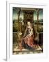 Madonna and Child Enthroned, c.1510-Albrecht Bouts-Framed Giclee Print