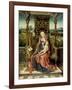 Madonna and Child Enthroned, c.1510-Albrecht Bouts-Framed Giclee Print