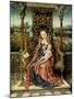 Madonna and Child Enthroned, c.1510-Albrecht Bouts-Mounted Giclee Print