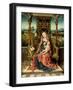 Madonna and Child Enthroned, C. 1510-Aelbrecht Bouts-Framed Giclee Print