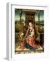 Madonna and Child Enthroned, C. 1510-Aelbrecht Bouts-Framed Giclee Print