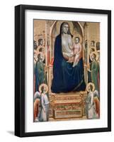 Madonna and Child Enthroned, C1300-1303-Giotto-Framed Giclee Print