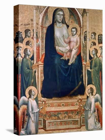 Madonna and Child Enthroned, C1300-1303-Giotto-Stretched Canvas