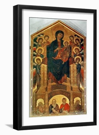 Madonna and Child Enthroned, circa 1280-85-Cimabue-Framed Giclee Print