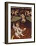 Madonna and Child Enthroned, Detail from Adoration in Chapel of San Bernardino, Lusernetta, Italy-null-Framed Giclee Print