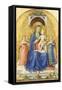 Madonna and Child Enthroned with Angels-null-Framed Stretched Canvas